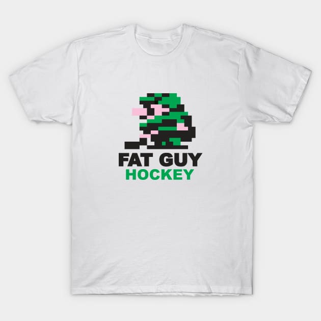 Fat Guy Hockey T-Shirt by gogamego